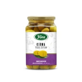 Yöre Domat Kırma Jumbo Yeşil Zeytin Cam Kavanoz 2 X 550 Gr (161-180 Kalibre) - 1