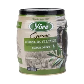 Yöre Gemlik Yıldızı Yağlı Sele Jumbo Siyah Zeytin 750 gr Teneke - 1