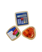 Playwood Ahşap Tutmalı Okul Malzemeleri Puzzle ONY196/197 - 2