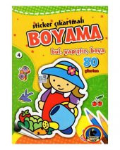 +4 Yaş Sticker Çıkartmalı Boyama 6 (Karatay Yayınları) - 1