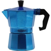 Taşev T1195 Piccolo Moka Pot 6 Fincan Mavi (alüminyum) - 1