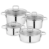 Schafer New Stahl Çelik Tencere Seti 8 Parça-Inox - 2