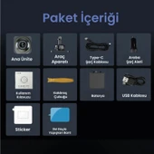 +360 V9h 4k Wifi 140 ultra Geniş Açı Kristal Gece Modu Adas Sistemi Akıllı Araç Ve Aksiyon kamerası (2024) thumbnail 11