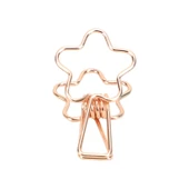 Kayigo Tiny Paslanmaz Çelik Çiçek Klips Altılı -Rose - 1