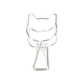Kayigo Tiny Paslanmaz Çelik Kedi Klips Altılı -Gümüş - 1