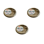 Kullan At Altın Renkli Parti Davet Plastik Tabak - 22 Cm. - 25 Adetlik 3 Paket thumbnail 1