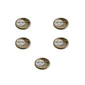 Kullan At Altın Renkli Parti Davet Plastik Tabak - 22 Cm. - 25 Adetlik 5 Paket thumbnail 1