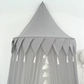 Pamuka Gri 120 Cm Duvar Tentesi - 5