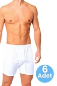 Uniquetrenders   Erkek Rahat Kesim Paçalı Pamuklu Külot Boxer 6'lı Set - 7