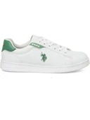 U.S.POLO ASSN COSTA 4PR BEYAZ YEŞİL COMFORT CASUAL ANATOMİK SPOR AYAKKABI thumbnail 3