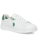 U.S.POLO ASSN COSTA 4PR BEYAZ YEŞİL COMFORT CASUAL ANATOMİK SPOR AYAKKABI thumbnail 1