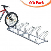 Bisiklet Park Yeri Bisiklet Park İstasyonu 6'lı Park Demiri 40X220cm - 1