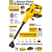 SGS Akülü Şarjlı Basınçlı Oto Yıkama Makine Seti 20V 2.0 AH - 2