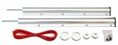 Cam Balkon Ve Pvc Uyumlu Alüminyum Balkon Çamaşır Kurutma Askısı Eloksal - 1