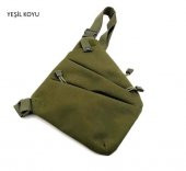 Unisex Çapraz Askılı Güvenlikli Bel Omuz Çantası - 8