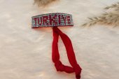 Hdmarketim Swarovski Taşlı Türkiye Yazılı Ayarlanabilir Bileklik - 1