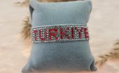 Hdmarketim Swarovski Taşlı Türkiye Yazılı Ayarlanabilir Bileklik thumbnail 2