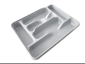 Moonstar Çekmece İçi Kaşıklık 6Gözlü Çatal Bıçak Organızer 40X30CM-KŞ170-GRİ - 1