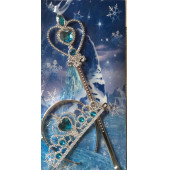 Elsa Frozen Taç-Asa İkili Takım - 1