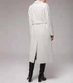 Tam Boy Kaşe Kaşmir Ekru Kaban thumbnail 4