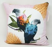 Deny Tropikal Papağan Kuş Desenli Dekoratif Yastık - 2