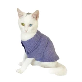 RL Denim Blue Polo Yaka Tişört Kedi Kıyafeti  Kedi Elbisesi - 4