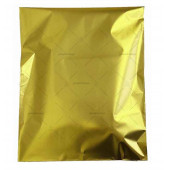 Mat METALİZE En: 25cm x BoY: 35cm MaT Bantlı ALTIN/DORE Hediye PAKETİ (20 adet) - 1