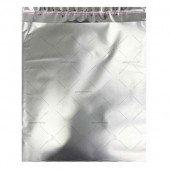 Mat METALİZE En: 35cm x BoY: 50cm MaT Bantlı GÜMÜŞ - SİLVER Hediye PAKETİ (20 adet) - 2