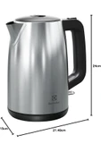 Electrolux E3K1-3ST 1850 W 1.7 lt Çelik Kettle thumbnail 3
