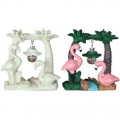 Boyanabilir Polyester Poliüretan Ham Obje Flamingo Lambalı Biblo 2 - 1