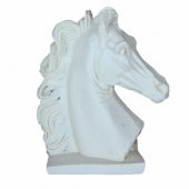 Boyanabilir Polyester Poliüretan Ham Obje Kaideli At Biblo 19 Cm 1 Adet - 2