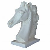 Boyanabilir Polyester Poliüretan Ham Obje Kaideli At Biblo 19 Cm 1 Adet - 3