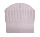 Tela Aşçı Kepi 30 cm. Beyaz 100 Adet - 1