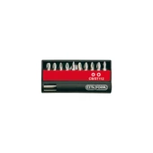 11 Parça (Yıldız/Pozidriv)  Bits Uç Takımı - 1/4" Bits Tutucu ile - 1