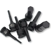 7 Parça 1/2'' Allen Uçlu Havalı Lokma Takımı (Raylı) thumbnail 3