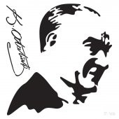 Atatürk-1 Stencil Boyama şablonu 30x30 cm, Duvar Stencil, Fayans Stencil, Mobilya Stencil - 2