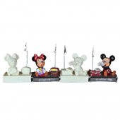 Boyanabilir Polyester Poliüretan Ham Obje Mickey Minnie Mouse Biblo Notluk - 1