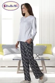 DoReMi White-Black Bayan Pijama Takımı thumbnail 8