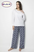 DoReMi White-Black Bayan Pijama Takımı thumbnail 10