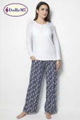 DoReMi White-Black Bayan Pijama Takımı thumbnail 12
