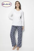 DoReMi White-Black Bayan Pijama Takımı thumbnail 11