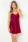 Miorre İnce Askılı Mini Saten Gecelik-378 - 1