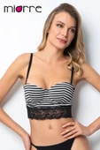 Miorre Push-Up Dolgulu Çizgili Dantelli Büstiyer - 8