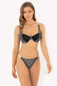 DoReMi Violet Push-Up Dolgulu Dantel Detaylı Sütyen Takım] - 5
