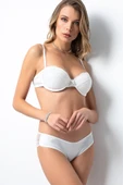 Miorre Push-Up Dolgulu Straplez Dantelli Sütyen Takımı - 11