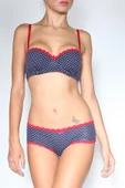 Miorre Push-Up Dolgulu Straplez Puantiyeli Sütyen Takım - 4