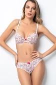 Miorre Push-Up Dolgulu Çiçek Desenli Sütyen Takım - 8
