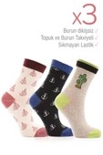 Miorre 3lü Bayan Soket Çorabı - 1