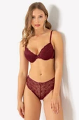 Miorre Push-Up Dolgulu Dantel Sütyen Takım - 4