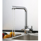 Su Arıtma Cihazı İçin 3 Yollu Musluk ( KROM-OVAL ) - 3